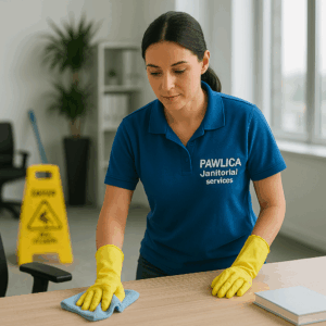 Office desk cleaning - Pawlica Janitorial